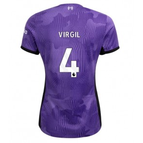 Liverpool Virgil van Dijk #4 Replika Tredjetrøje Dame 2023-24 Kortærmet